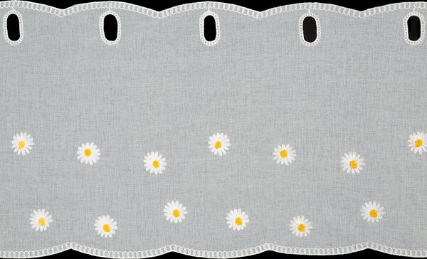 KRÁTKA ZÁCLONA NA PÚTKACH BELLIS 150X40 CM KVETY