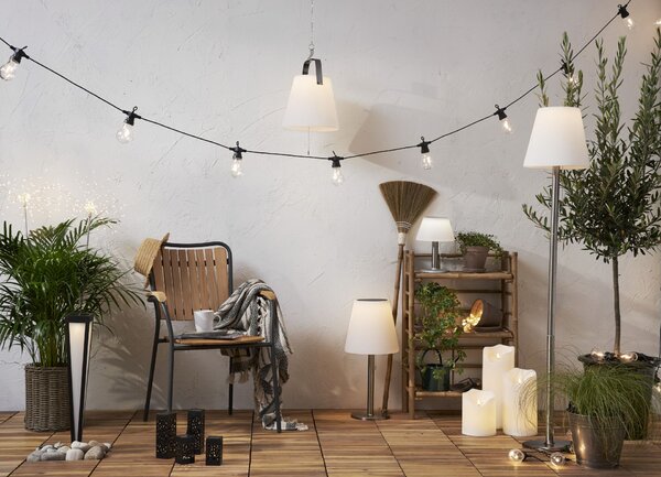 Vonkajšie osvetlenie LED Pillar Candle Flamme 40 cm