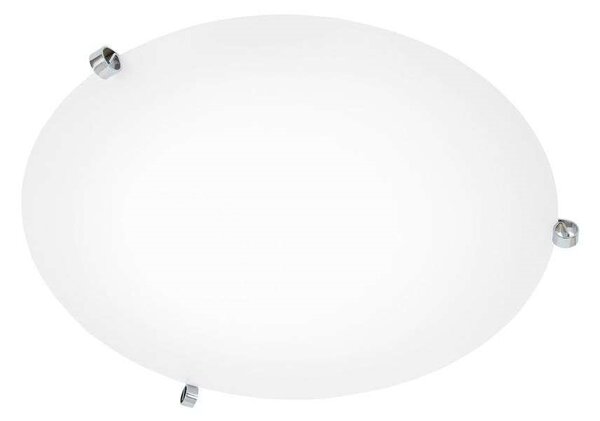 Konsthantverk - Ögla Stropné Lampa Ø45 Chrome/White - Lampemesteren