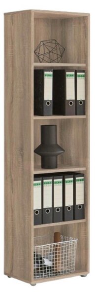 KANCELÁRIA, biela, dub sonoma, MID.YOU - Kancelárske regály, Online Only
