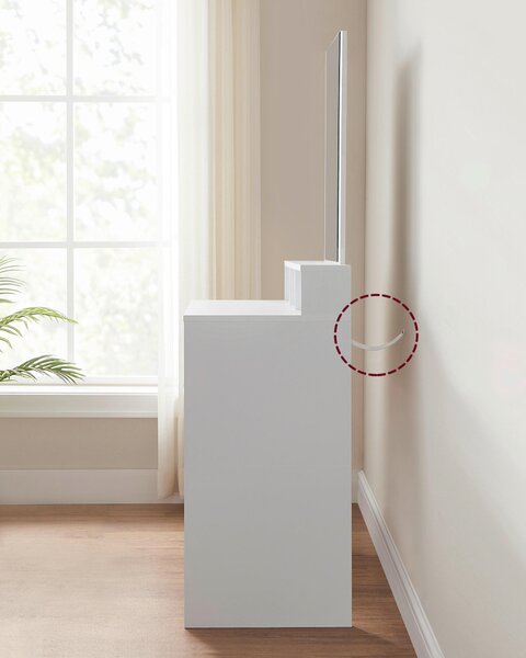 TOALETNÝ STOLÍK, biela, 100/140/40 cm Boxxx - Online Only drobný nábytok, Online Only