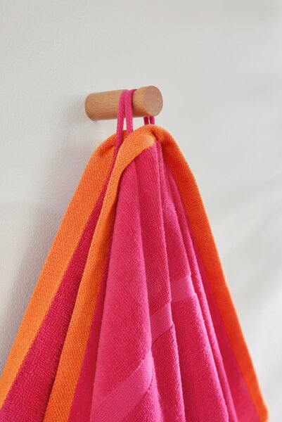 PLÁŽOVÁ OSUŠKA, 90/180 cm, oranžová, pink S. Oliver - Kúpeľňový textil, Online Only