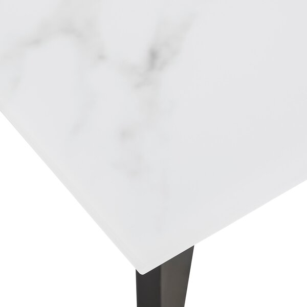 KONFERENČNÝ STOLÍK, čierna, biela, kov, sklo, 110/60/40 cm Livetastic - Stolíky do obývačky, Online Only