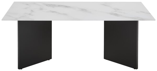 KONFERENČNÝ STOLÍK, čierna, biela, kov, sklo, 110/60/40 cm Livetastic - Stolíky do obývačky, Online Only