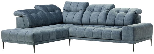 ROHOVÁ SEDAČKA, textil, modrá Stylife - Sedačky