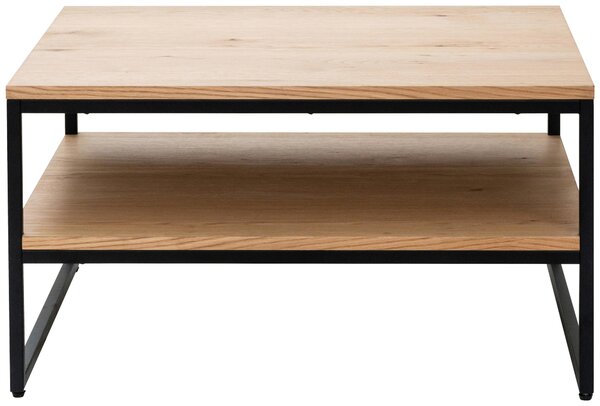 KONFERENČNÝ STOLÍK, čierna, farba duba, drevo, kov, kompozitné drevo, 80/70/45 cm MID.YOU - Stolíky do obývačky, Online Only