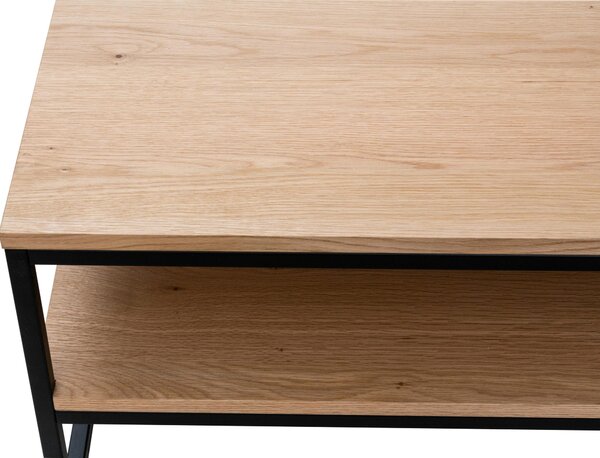 KONFERENČNÝ STOLÍK, čierna, farba duba, drevo, kov, kompozitné drevo, 80/70/45 cm MID.YOU - Stolíky do obývačky, Online Only