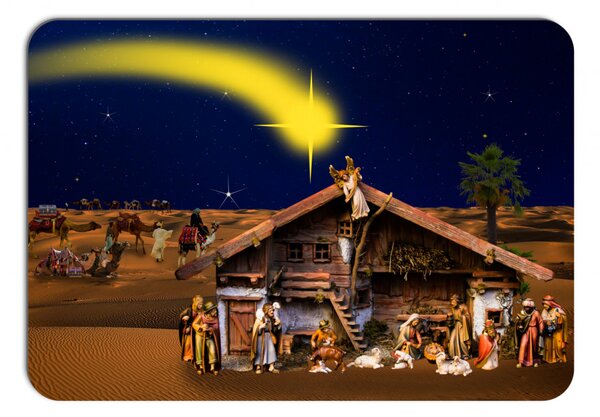 Vianočné prestieranie - 017, Betlehem
