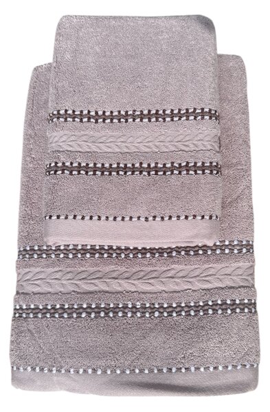 Aurélia BROWN - bavlnený uterák a osuška Uteráky rozmer: Uterák 50x 95 cm