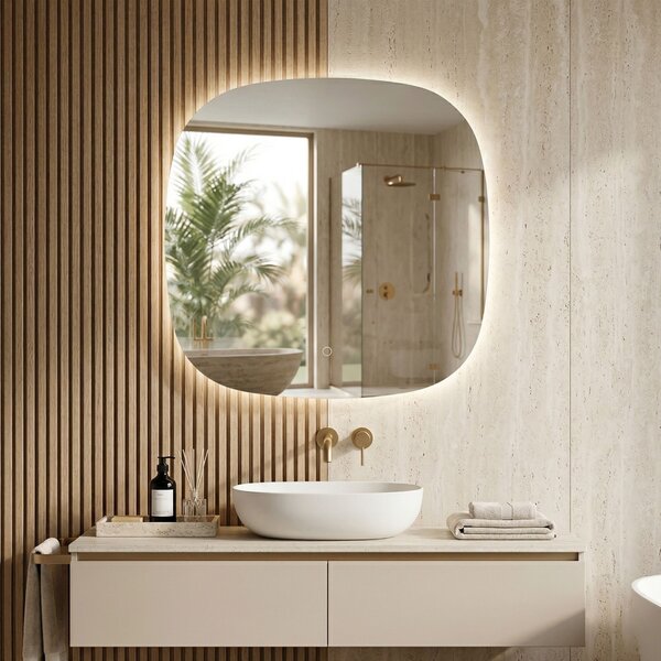 Rea TOP, LED zrkadlo 70x70cm, HOM-01519