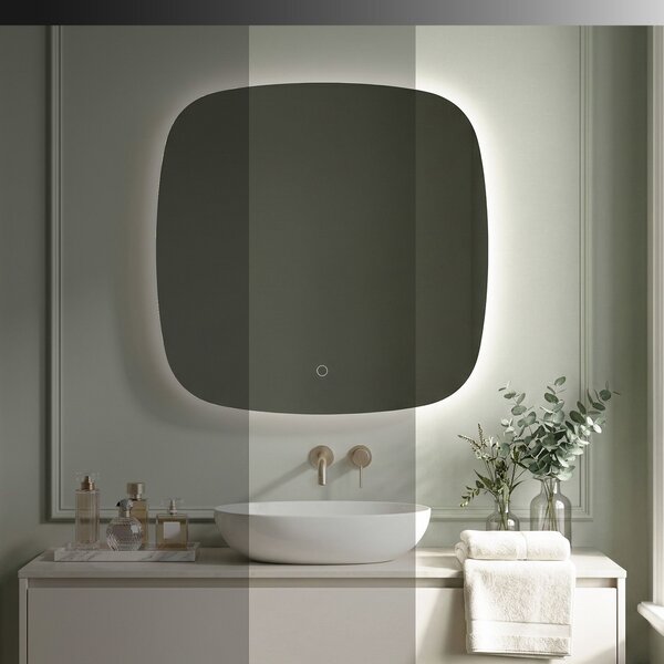 Rea TOP, LED zrkadlo 70x70cm, HOM-01519