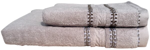 Aurélia GREY- bavlnený uterák a osuška Uteráky rozmer: Uterák 50x 95 cm