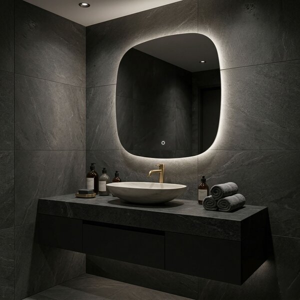 Rea TOP, LED zrkadlo 70x70cm, HOM-01519