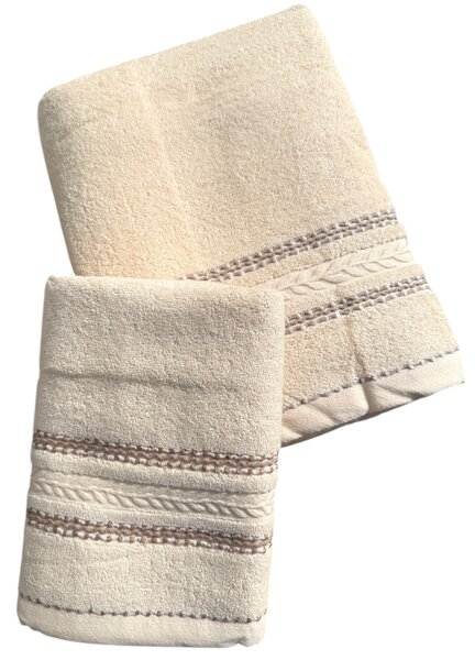 Aurélia CREAM - bavlnený uterák a osuška Uteráky rozmer: Uterák 50x 95 cm