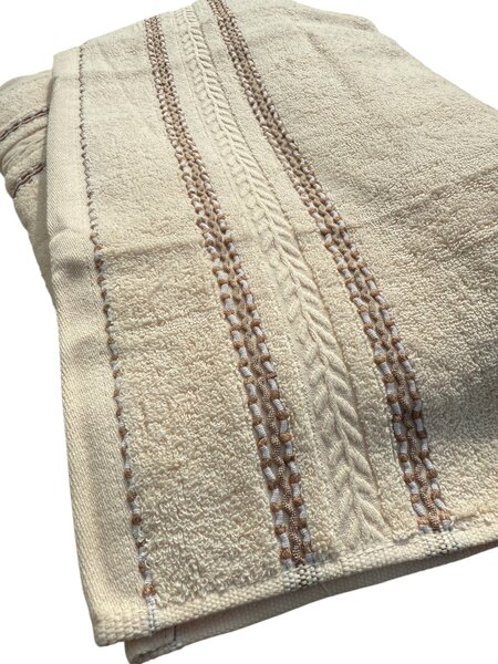 Aurélia CREAM - bavlnený uterák a osuška Uteráky rozmer: Uterák 50x 95 cm