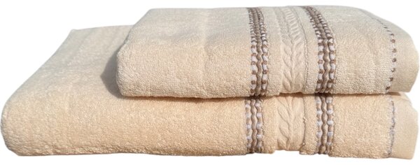 Aurélia CREAM - bavlnený uterák a osuška Uteráky rozmer: Uterák 50x 95 cm