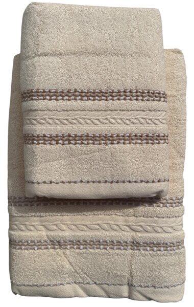 Aurélia CREAM - bavlnený uterák a osuška Uteráky rozmer: Uterák 50x 95 cm