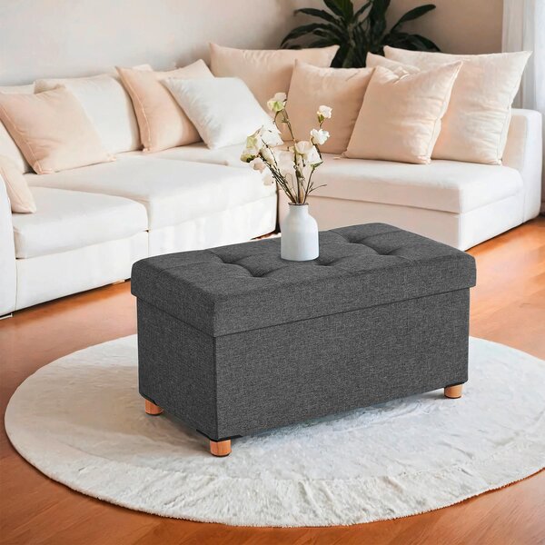 ÚLOŽNÝ BOX NA SEDENIE, textil, kompozitné drevo, 76/40/38 cm - Kreslá, Online Only