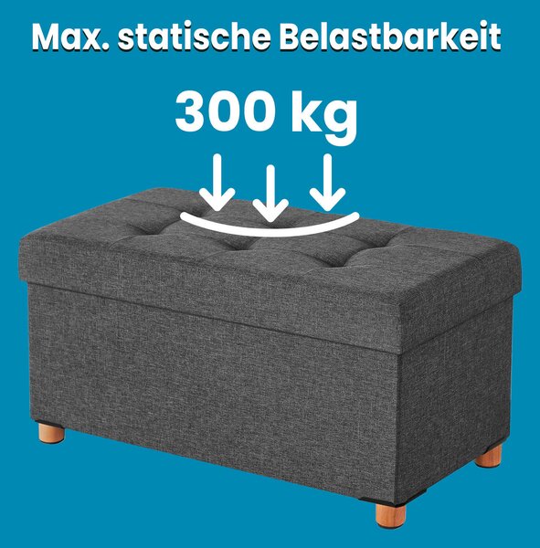 ÚLOŽNÝ BOX NA SEDENIE, textil, kompozitné drevo, 76/40/38 cm - Kreslá, Online Only