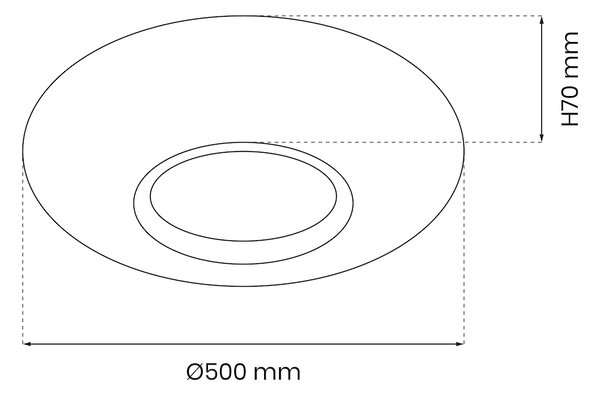 Stropné LED svietidlo Tokyo, 1x LED 48w, 3000-6000k, w/g, s ovládačom