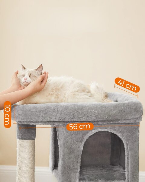 SONGMICS Mačacie škrabadlo Ultimate sivé
