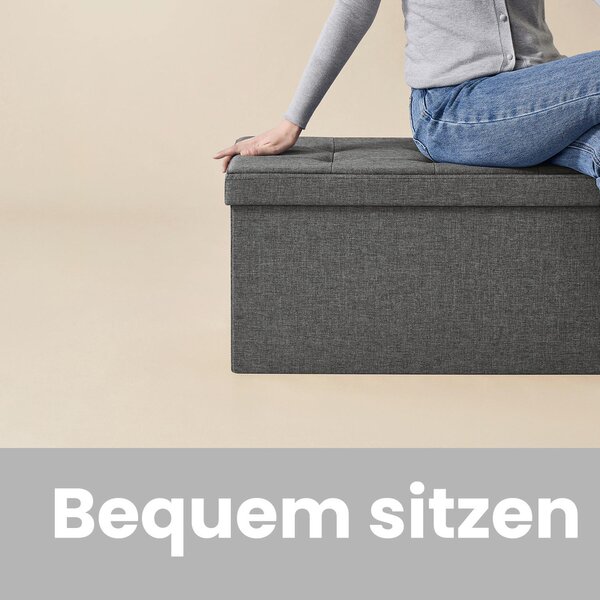 ÚLOŽNÝ BOX NA SEDENIE, textil, kompozitné drevo, 78/38/38 cm - Kreslá, Online Only