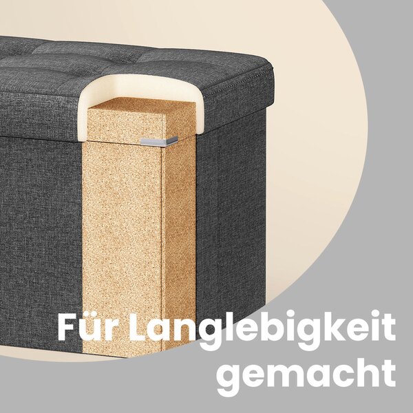 ÚLOŽNÝ BOX NA SEDENIE, textil, kompozitné drevo, 78/38/38 cm - Kreslá, Online Only