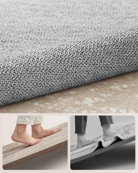 SONGMICS Obdĺžnikový koberec ORIENT 120x170 cm cappuccino béžový