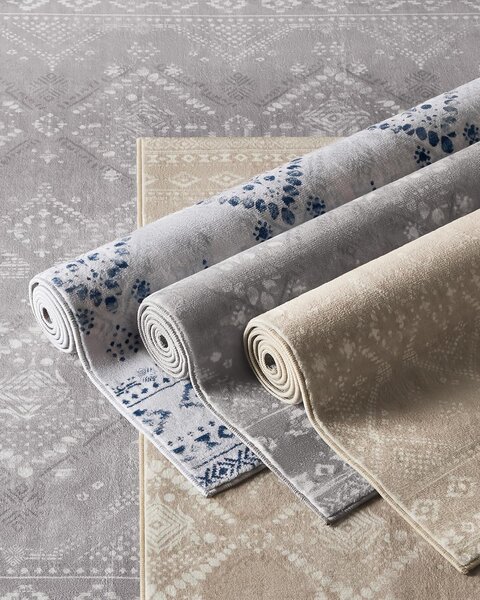 SONGMICS Obdĺžnikový koberec ORIENT 120x170 cm cappuccino béžový