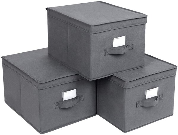 SONGMICS Úložné boxy Mera sivé