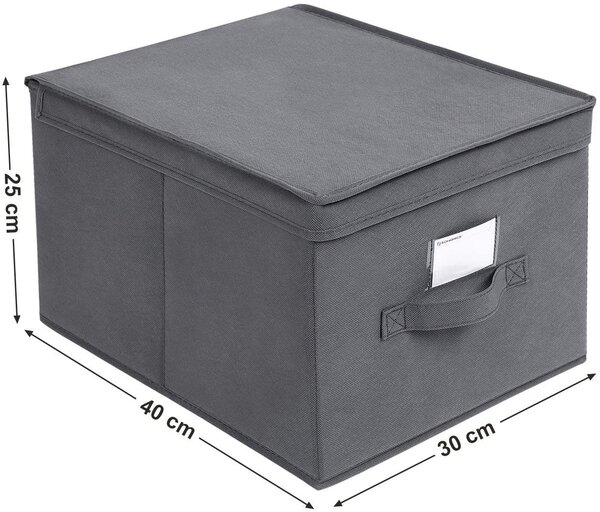 SONGMICS Úložné boxy Mera sivé