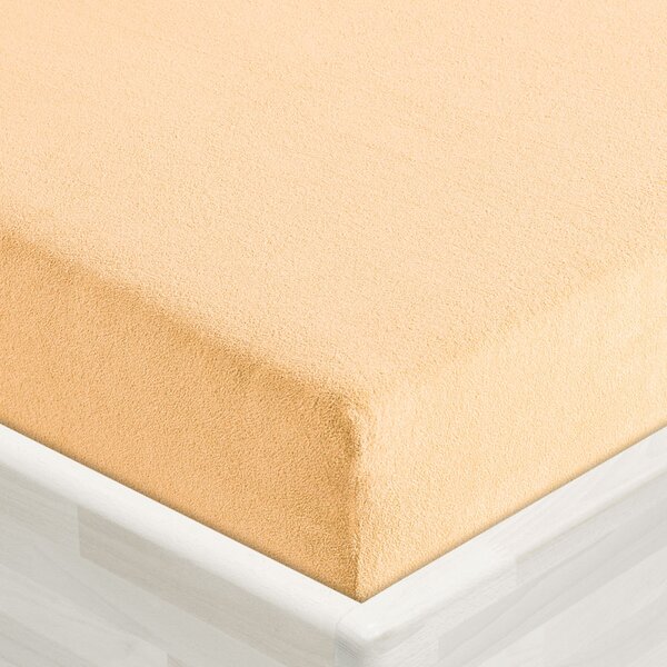 Froté napínacie prestieradlo FR-004 Marhuľové 90 x 200 - výška 20 cm