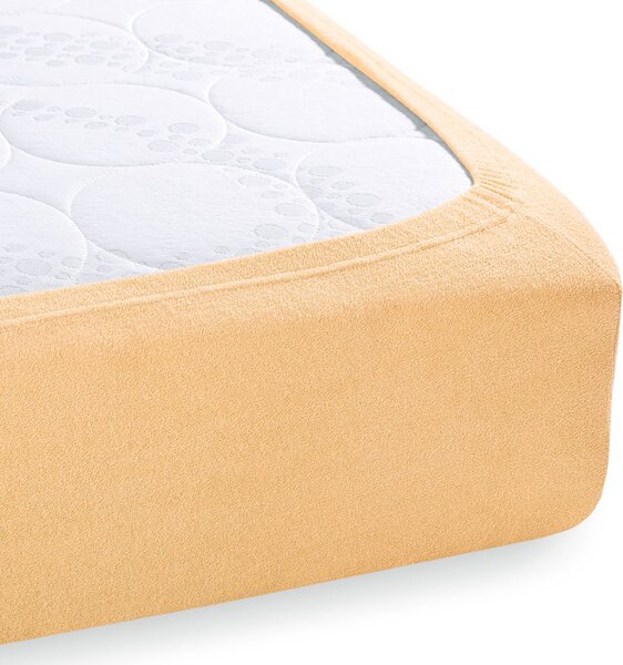 Froté napínacie prestieradlo FR-004 Marhuľové 90 x 200 - výška 20 cm