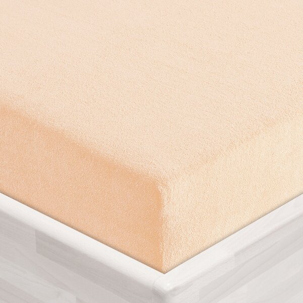 Froté napínacie prestieradlo FR-021 Púdrové 90 x 200 - výška 20 cm