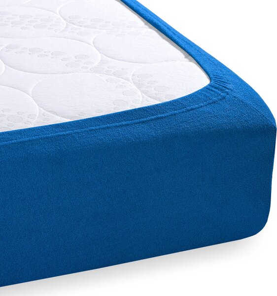 Froté napínacie prestieradlo FR-016 Modré 90 x 200 - výška 20 cm