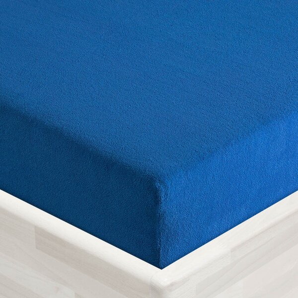 Froté napínacie prestieradlo FR-016 Modré 90 x 200 - výška 20 cm