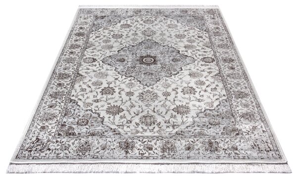 ELLE Decoration , DOPREDAJ: 95x140 cm Kusový koberec Ghazni 105040 Grey Cream, 140x95, šedá, chodba / predsieň