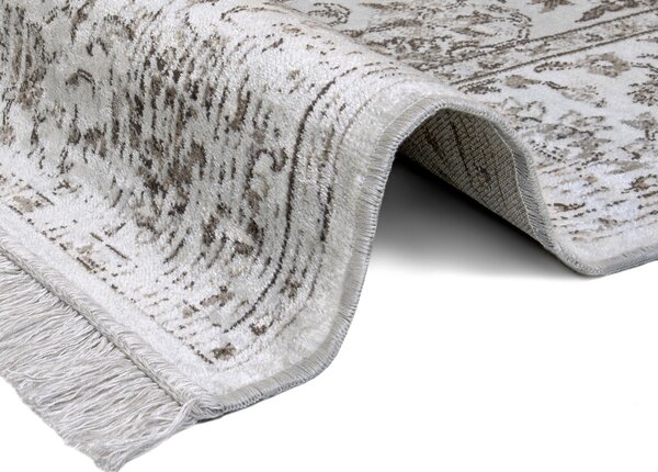 ELLE Decoration , DOPREDAJ: 95x140 cm Kusový koberec Ghazni 105040 Grey Cream, 140x95, šedá, chodba / predsieň