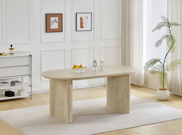 JEDÁLENSKÝ STÔL, farba duba, béžová, 180/90/76 cm P & B - Online Only jedálne, Online Only