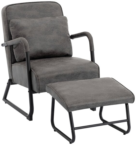 RELAXAČNÉ KRESLO S PODNOŽKOU, textil, sivá Livetastic - Online Only obývacie izby, Online Only