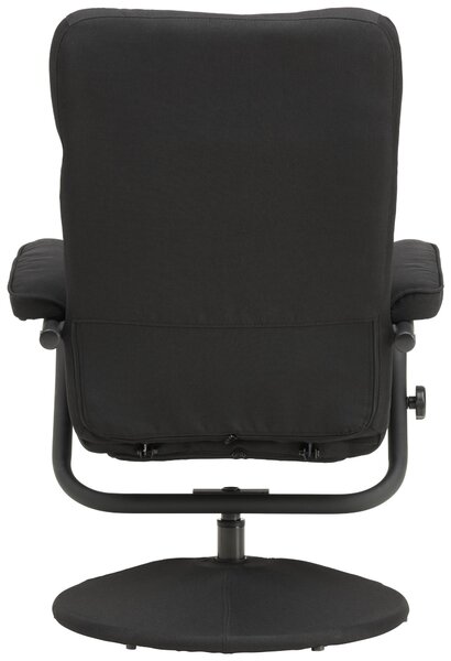 RELAXAČNÉ KRESLO S PODNOŽKOU, textil, čierna P & B - Online Only obývacie izby, Online Only