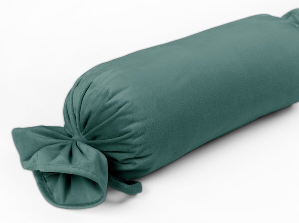 Biante Zamatový vankúš valec bonbon Velvet Prémium SVP-022 Ľadovo zelený 15x40 cm
