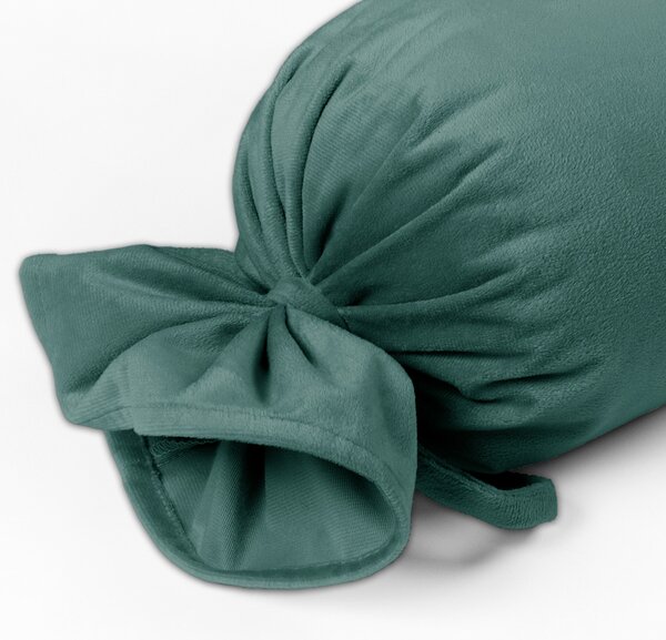 Biante Zamatový vankúš valec bonbon Velvet Prémium SVP-022 Ľadovo zelený 15x40 cm