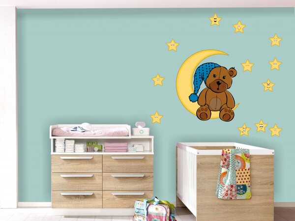 Medvedík a hviezdy, Detské samolepky na stenu
