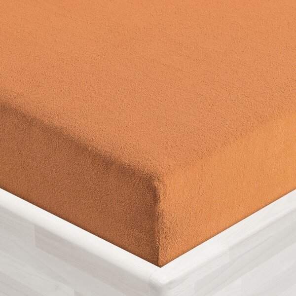 Froté napínacie prestieradlo FR-022 Okrové 90 x 200 - výška 20 cm