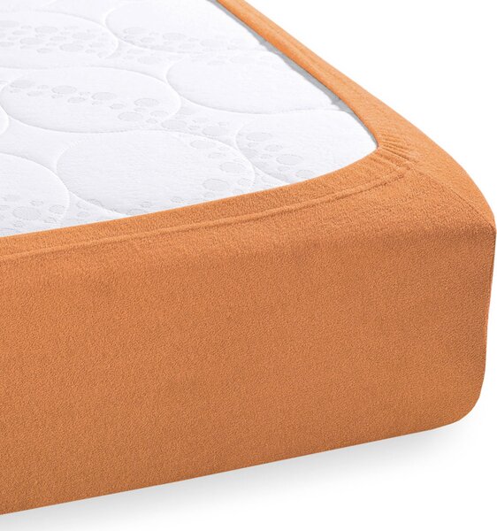 Froté napínacie prestieradlo FR-022 Okrové 90 x 200 - výška 20 cm