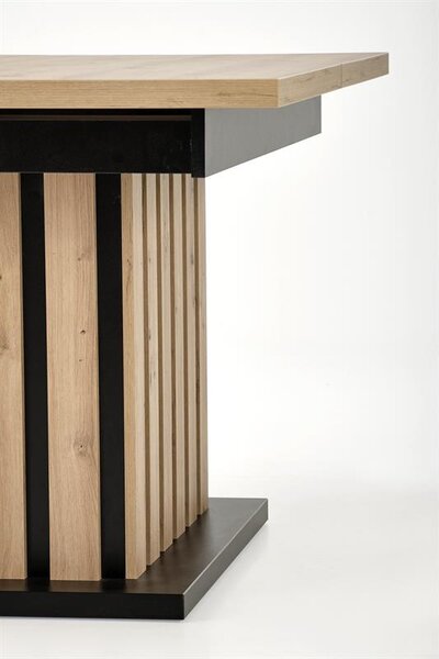 Halmar LAMELLO rozkladací stôl 130-180/80 cm dub artisan/čierny