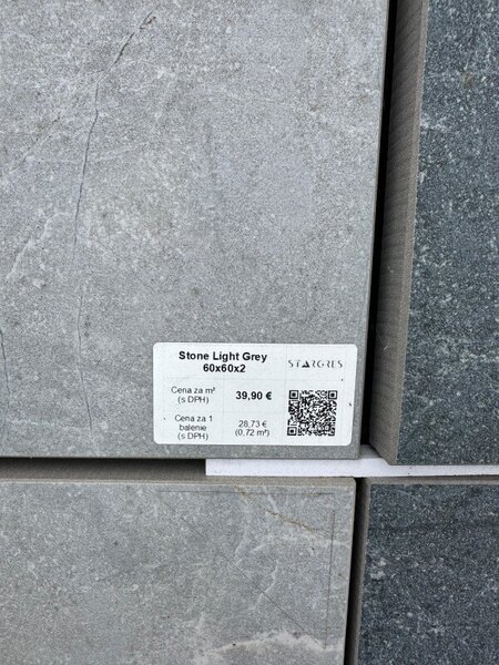Stone Light Grey 60x60x2