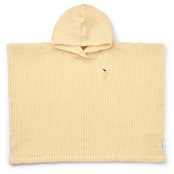 Bavlnené detské pončo Paco Stripe Yellow veľkosť na 1/2 roky