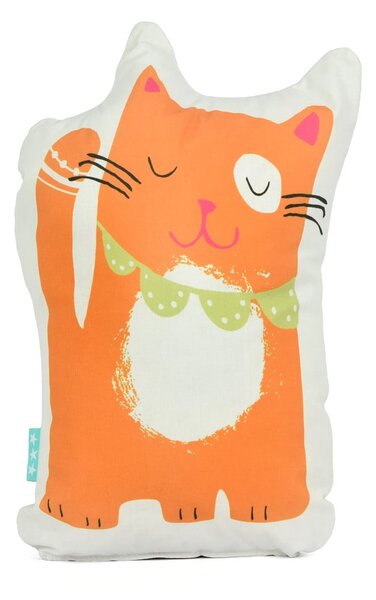 Bavlnený vankúšik Moshi Moshi Cat & Mouse, 40 × 30 cm